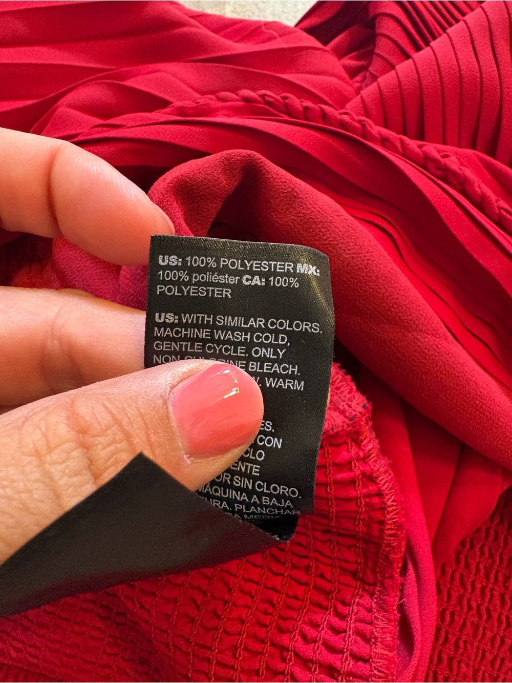 WHBM Red Blouse 12 - Picture 7 of 7
